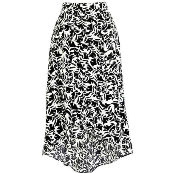 J Crew Faux-wrap pull-on midi skirt in print - Picture 1 of 1